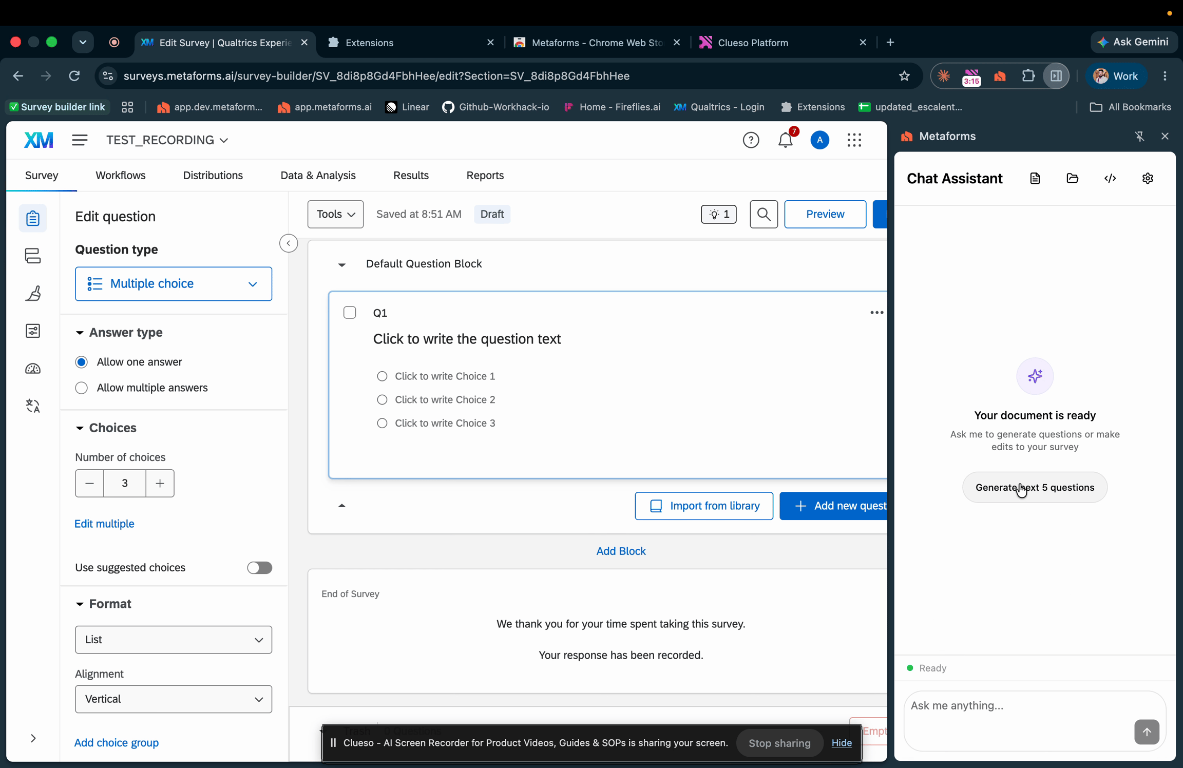 Generate Next 5 Questions